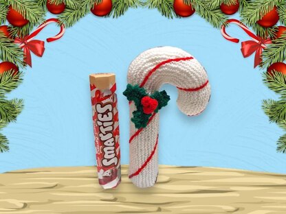 Christmas Candy Cane Smarties Cover