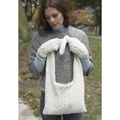 Hobo Bag with Cables in Patons Classic Wool Worsted