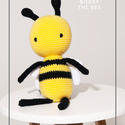 "Bobby the Bee" - Amigurumi Crochet Pattern For Toys in Paintbox Yarns Simply DK - DK-CRO-TOY-001