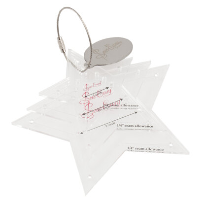 Sew Easy Mini Stars Template Set 4 sizes: 1 to 2 inches
