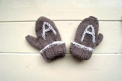Easy baby and toddler mittens