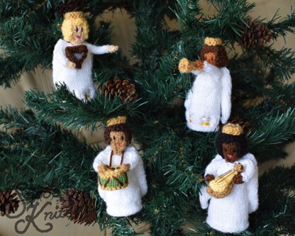 Musical Angels Ornament Festive Christmas Decoration Snoo's Knits