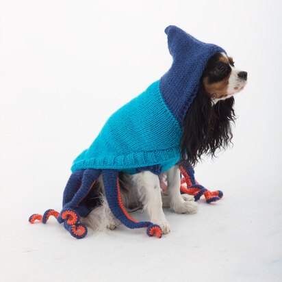 Dog Octopus Costume in Lion Brand Vanna's Choice - L30275 - knitting pattern