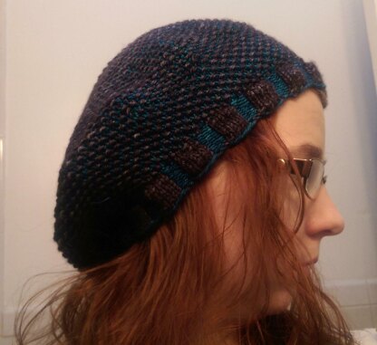 Seed Stitch Lattice Hat