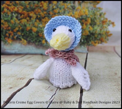 Bunny, Duck & Hedgehog Creme Egg Covers or Egg Cosies