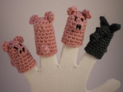 Three Little Pigs Finger Puppet Set