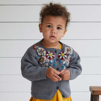 Gisela Cardigan - Knitting Pattern in Debbie Bliss Baby Cashmerino