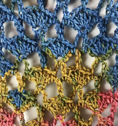 EASY Summer Shell Trellis Scarf