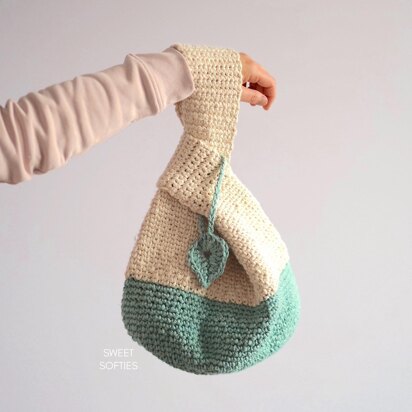 Botanical Japanese Knot Bag