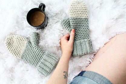 Vanilla Dip Mittens