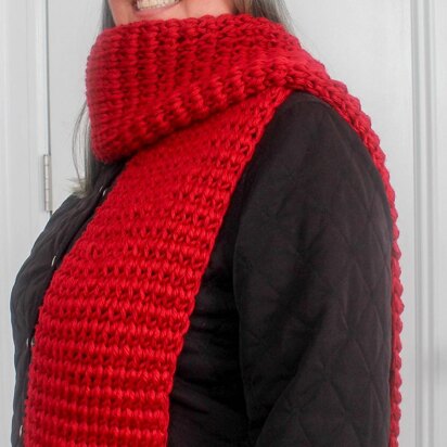 Tunisian Extended Knit Scarf