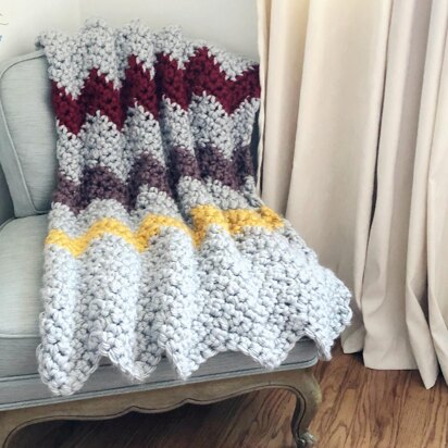 Chunky Chevron Blanket