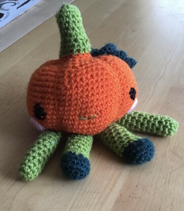 Pips the Pumpkin - Free Toy Crochet Pattern For Halloween in Paintbox Yarns Cotton Aran by Paintbox Yarns