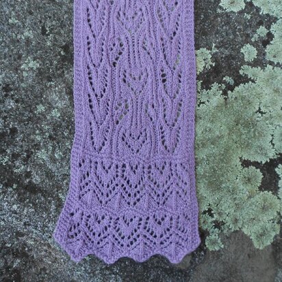 Marie's Amethyst Lace Scarf