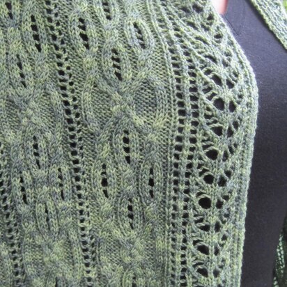 Clifton Cable Lace Shawl