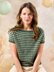 Venice Striped Raglan Top in West Yorkshire Spinners Solstice 4ply - Downloadable PDF