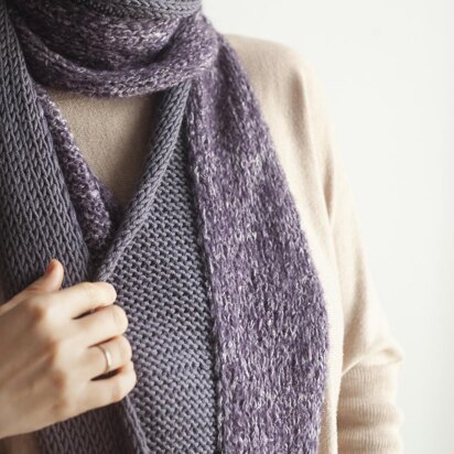 Two-part Scarf - knitting pattern