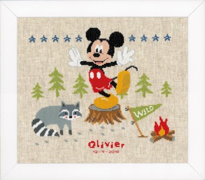 Vervaco Disney - A Woodsy Adventure Cross Stitch Kit - 29cm x 26cm