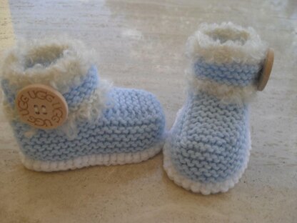 Baby Boy Booties Beanie Mittens