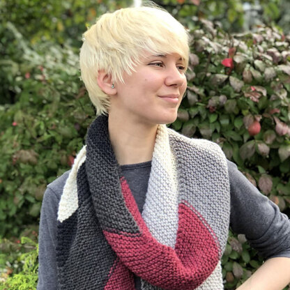 Plymouth Yarn F832 Diagonal Scarf (Free)