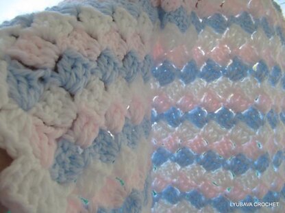 Chunky Crochet Baby Blanket "Boy or Girl" Easy Tutorial