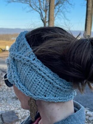 Cabled Ear Warmer & Ponytail Ear Warmer