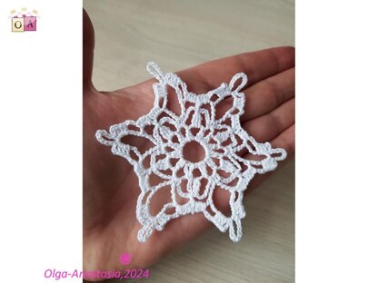 Christmas crochet snowflake 85