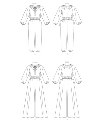 Vogue Misses' and Misses' Petite Jumpsuit V1851 - Sewing Pattern