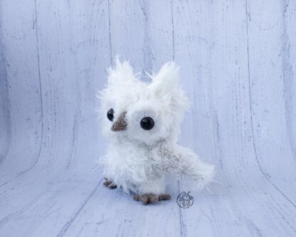 Owl Snowy knitted flat