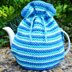 Ocean Blue 4 Cup Teapot Cosy Knitting Pattern