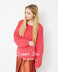 "Checkerboard Sweater" - Sweater Knitting Pattern For Women in Debbie Bliss Paloma - DB038