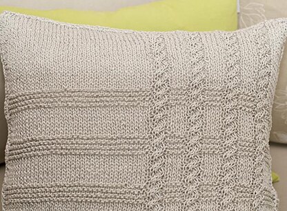 Pillowcase "Barley" with cables