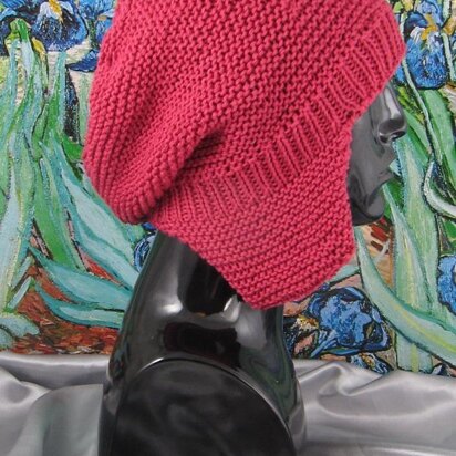 Garter Stitch Trapper Slouch Hat