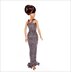 Barbie evening dress, shawls, bags 11" or 12" doll