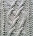 Aran Style Dishcloth Pretzel Twist