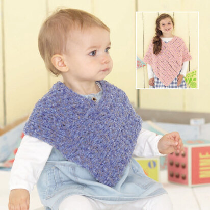 Ponchos in Sirdar Snuggly Tutti Frutti - 4737 - Downloadable PDF