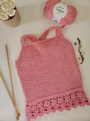 Girl's Lace Sweater Tank