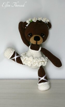 Bonbon, the Ballerina Bear Amigurumi