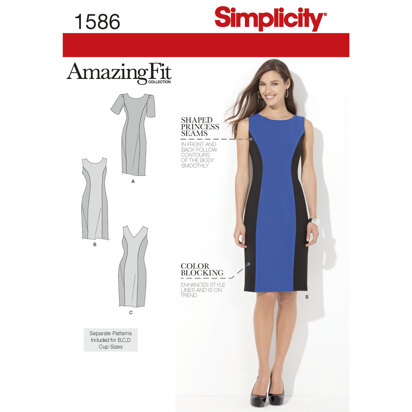 Simplicity Women's and Plus Size Amazing Fit Dress 1586 - Sewing Pattern