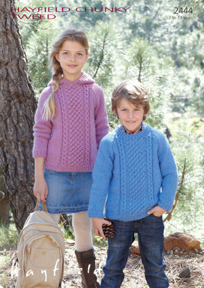 Sweaters in Hayfield Chunky Tweed - 2444 - Downloadable PDF