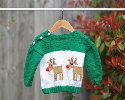 P36 Two Reindeers Jumper
