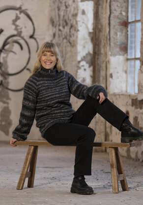 Nicola Sweater in Viking of Norway Nordlys and Kid Silk - UK-2205-6 - Downloadable PDF