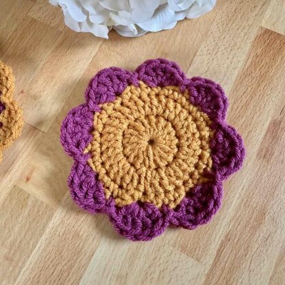 Polka Dot Flower Coaster