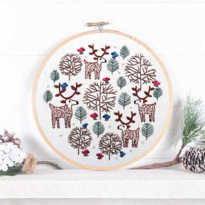 Stitchdoodles Merry Moose Christmas Hand Embroidery Pattern