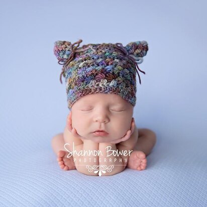 #29 Star stitch kitty hat