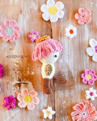 Crochet pattern Klig - The tiny spring flower creature