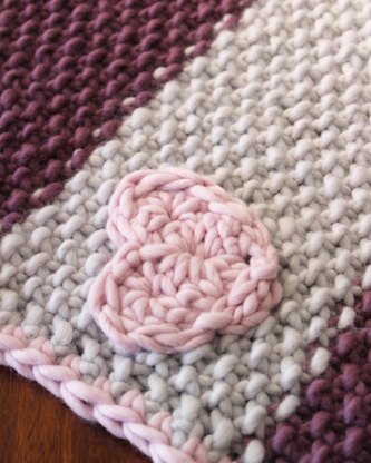 Luxury Crochet and Knit Combo Baby Blanket