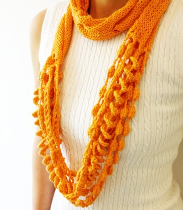 Boho Cable Scarf Necklace
