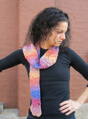 Crochet Scarf in Plymouth Kudo - F351