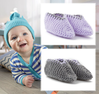 Baby Smiles Booties in Patons Fairytale Soft DK